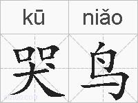 哭鸟的拼音