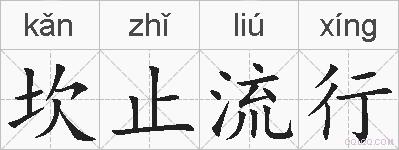 坎止流行的拼音