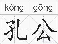 孔公的拼音