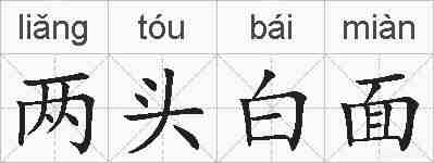 两头白面的拼音