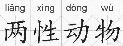 两性动物的拼音