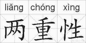 两重性的拼音