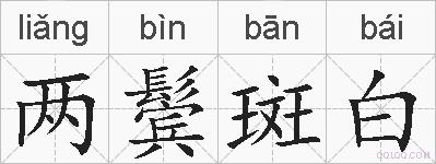 两鬓斑白的拼音