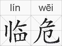 临危的拼音