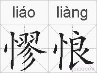 憀悢的拼音