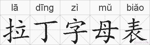 拉丁字母表的拼音