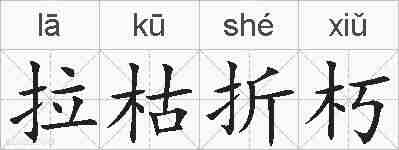 拉枯折朽的拼音