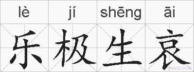 乐极生哀的拼音