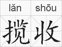 揽收的拼音