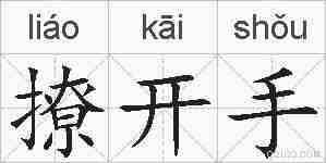 撩开手的拼音