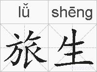 旅生的拼音