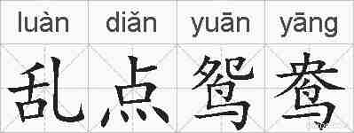 乱点鸳鸯的拼音