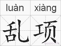 乱项的拼音