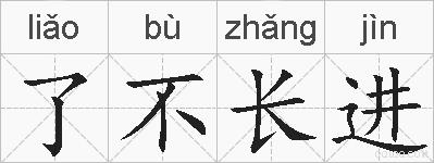 了不长进的拼音
