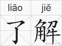 了解的拼音