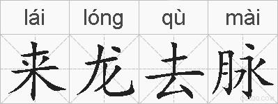 来龙去脉的拼音