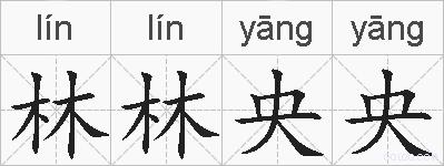 林林央央的拼音