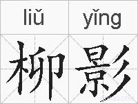 柳影的拼音