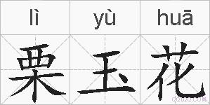 栗玉花的拼音