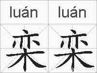 栾栾的拼音