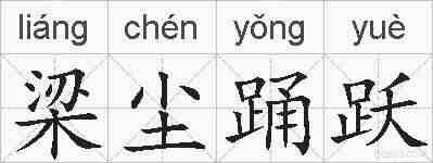 梁尘踊跃的拼音