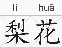 梨花的拼音