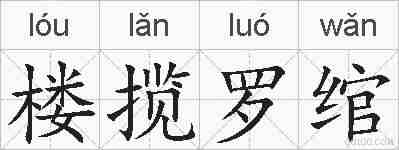 楼揽罗绾的拼音