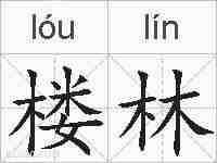 楼林的拼音