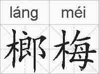 榔梅的拼音