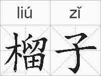 榴子的拼音