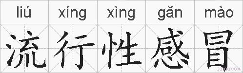 流行性感冒的拼音
