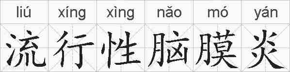 流行性脑膜炎的拼音