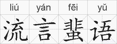 流言蜚语的拼音