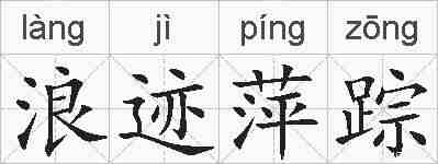 浪迹萍踪的拼音