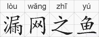 漏网之鱼的拼音