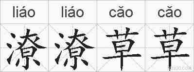潦潦草草的拼音