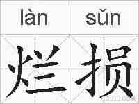 烂损的拼音