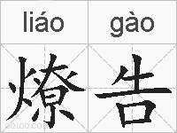 燎告的拼音