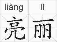 亮丽的拼音