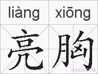 亮胸的拼音