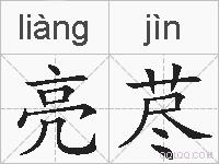 亮荩的拼音