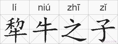 犂牛之子的拼音