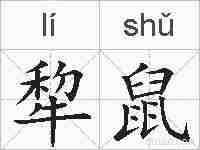 犂鼠的拼音