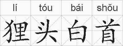 狸头白首的拼音