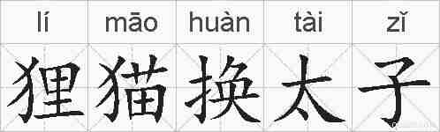 狸猫换太子的拼音