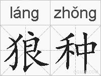 狼种的拼音