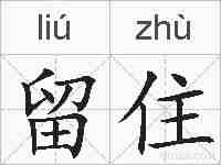 留住的拼音