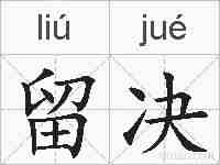 留决的拼音