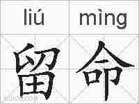 留命的拼音