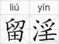 留淫的拼音